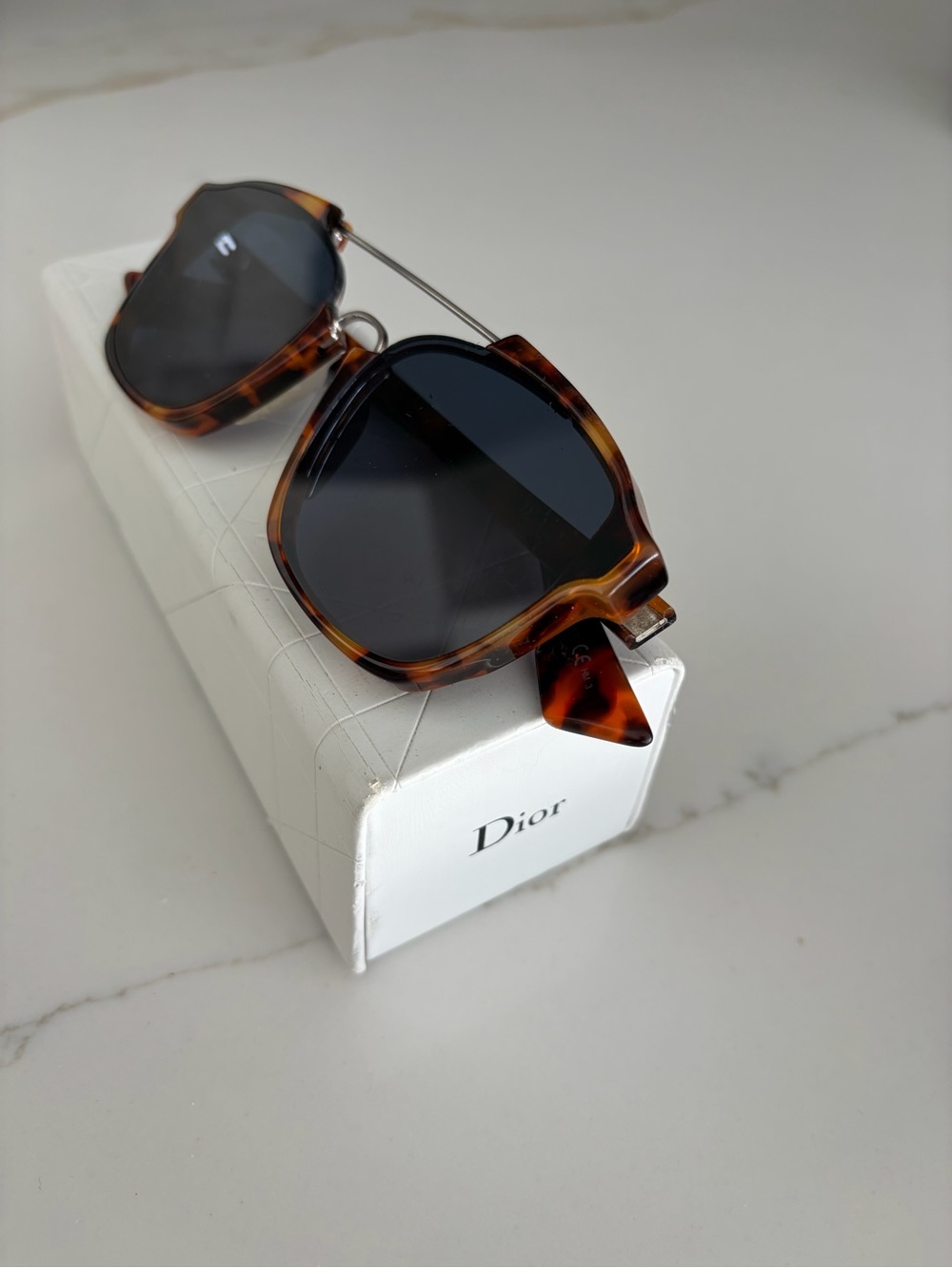 Dior Tortoiseshell Sunglasses - Brown Frame, Black Lenses